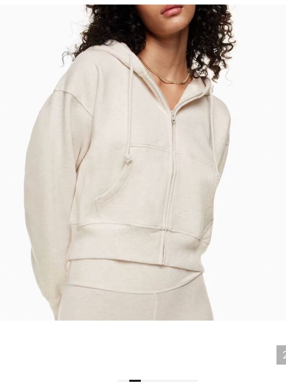 TNA Cozy Sweatfleece Boyfriend Boxy Zip Hoodie